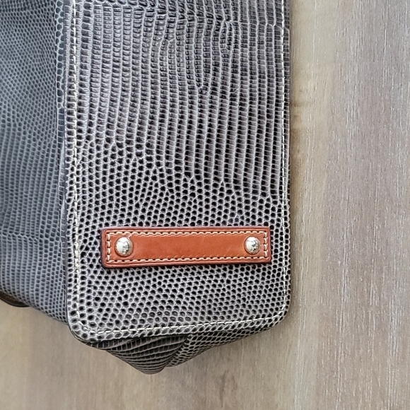 Dooney & Bourke Tallulah Snake Embossed Leather Bag - Picture 9 of 13